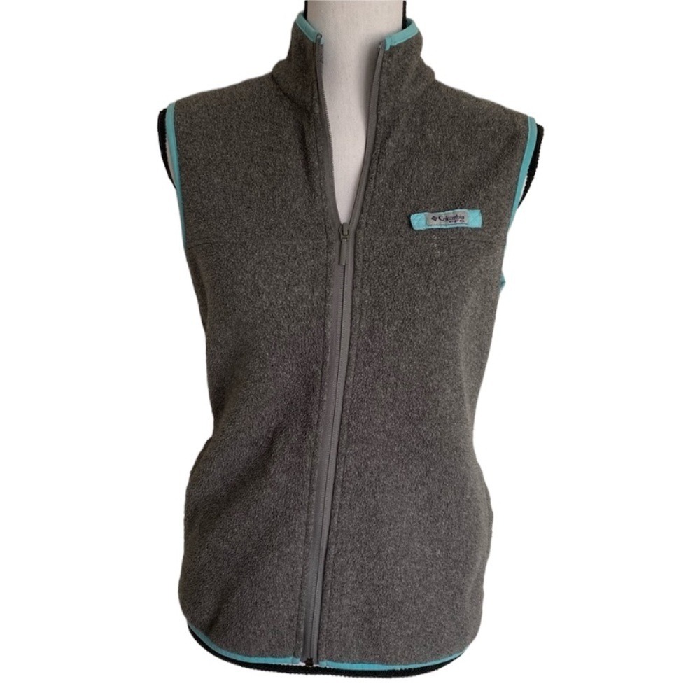 Columbia Athletic Front Zip Vest Gray Size XS